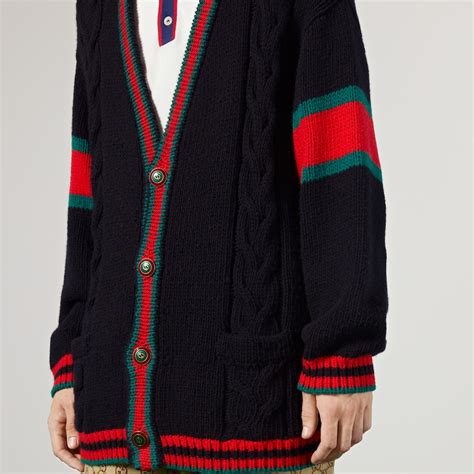 gucci cable knit cardigan|Gucci inspired cardigan.